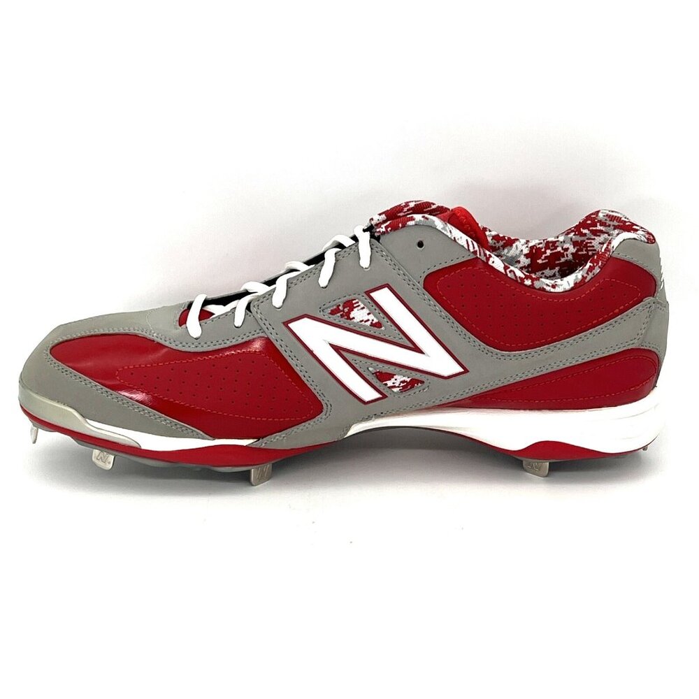 New Balance NB Baseball Cleats Men’s US Size 15 Abzorb 40/40 MB4040RG Red Gray - Picture 8 of 14